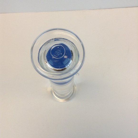 Newton Gravity Five Minute Hourglass Blue Sand Filled Liquid Filled Glass Timer - Picture 3 of 14